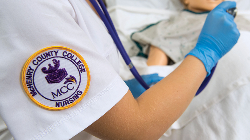 closeup of MCC nursing patch