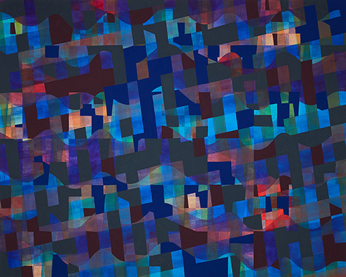 1999 by April Behnke, Flashe on Canvas