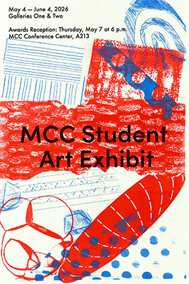 2026 MCC Student Art Exhibit poster