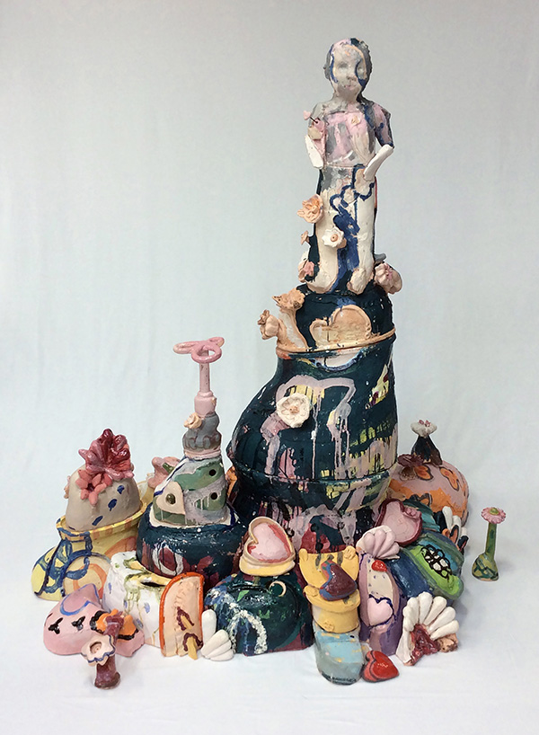 Girl, ceramic piece