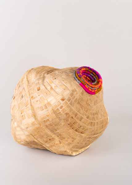 Alison Baggio, Hive, Wood and fiber, 20" x 27" x 25"