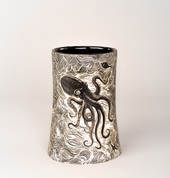 Award of Merit: Linda Cannizzo, Octopot, Stoneware 10" x 7" x 6"