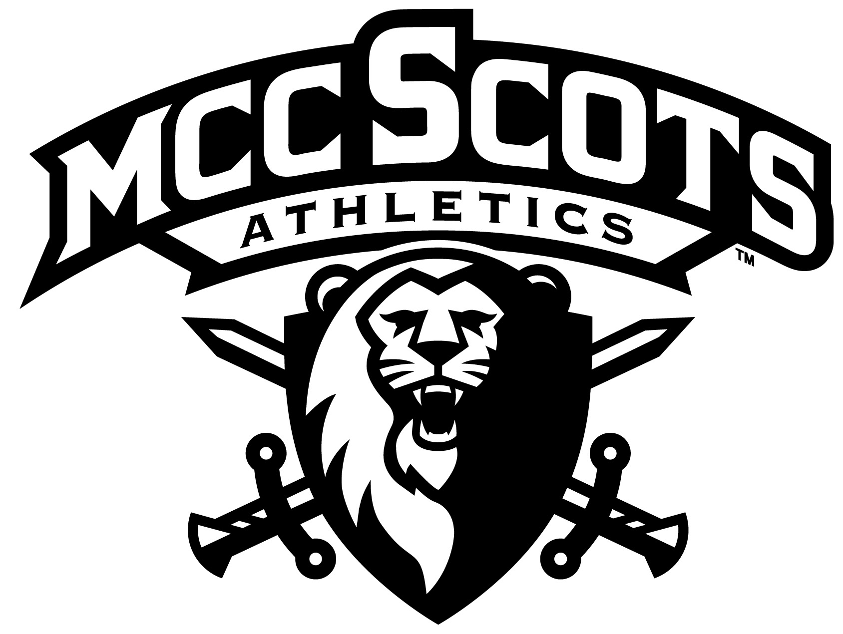 MCC Scots official black and white logo
