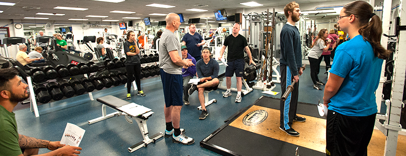 photo of fitness training in the MCC Fitness Center