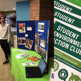Student Environmental Action Club display