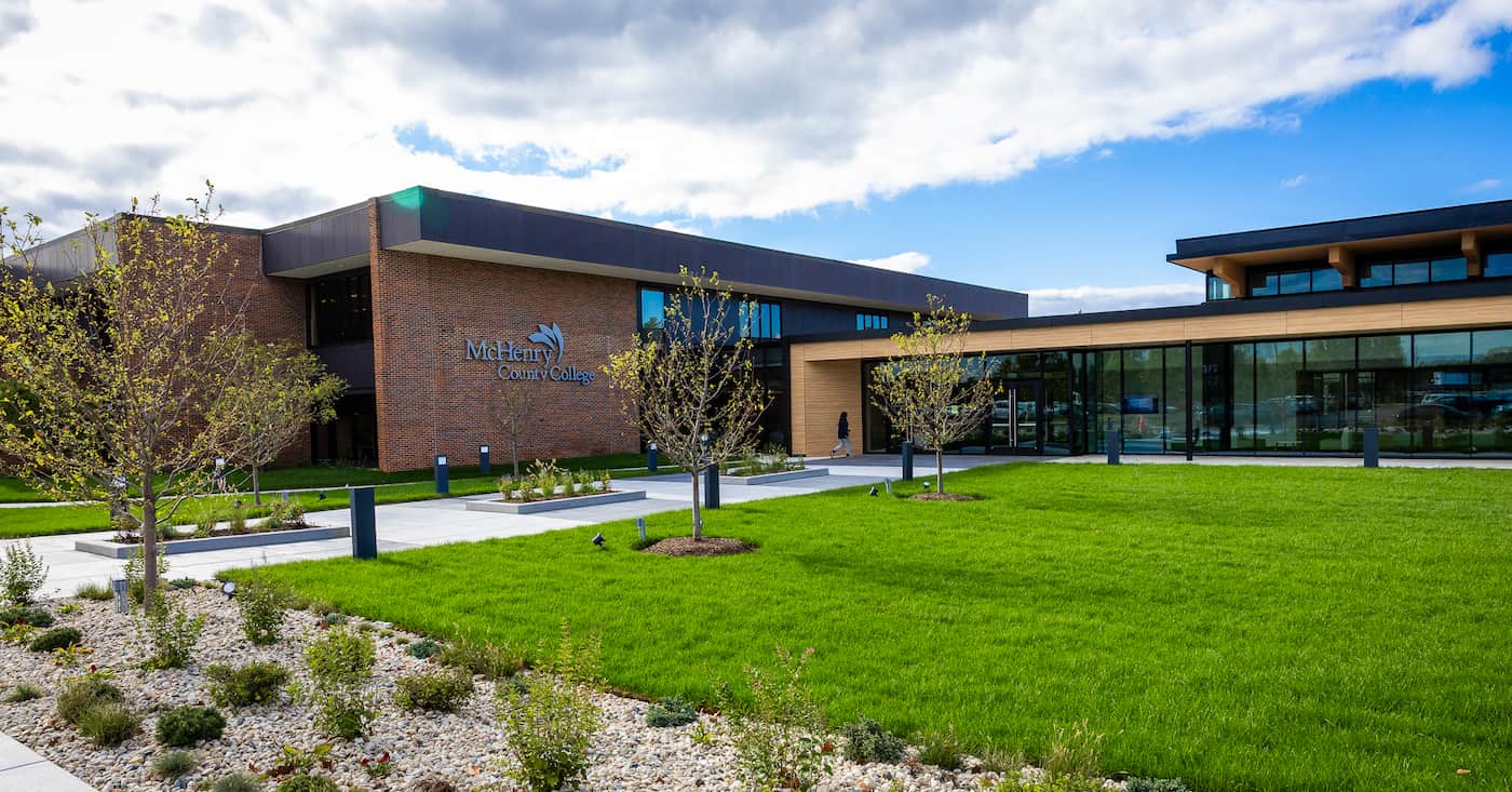 the newly remodeled entrance to MCC BuildingB