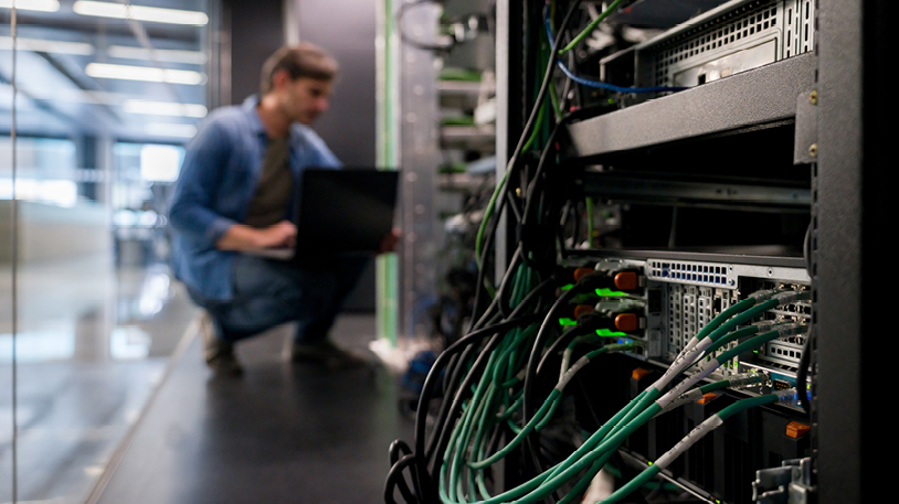 a server room